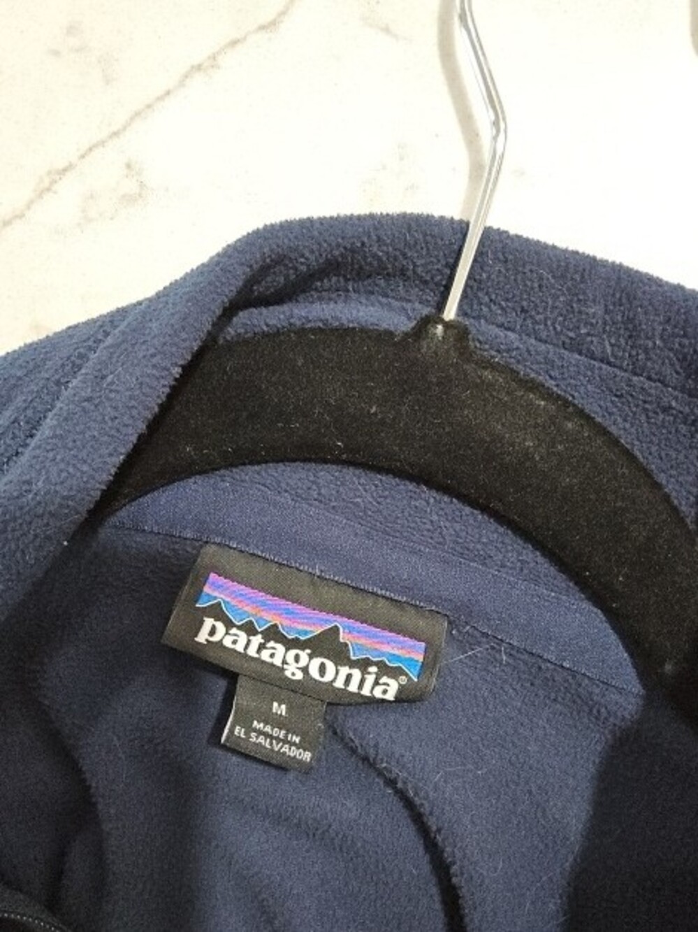 Patagonia Navy Zip-Up Fleece Jacket - Picture 2 of 2
